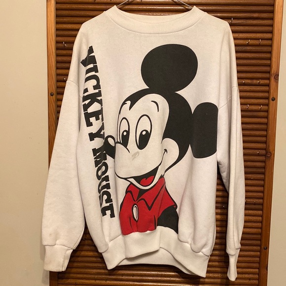 Disney Other - Vintage Mickey Mouse Disney Sweatshirt 80s Double Sided Size L